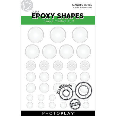 Photoplay Epoxy Shapes Circles, Buttons & Dies