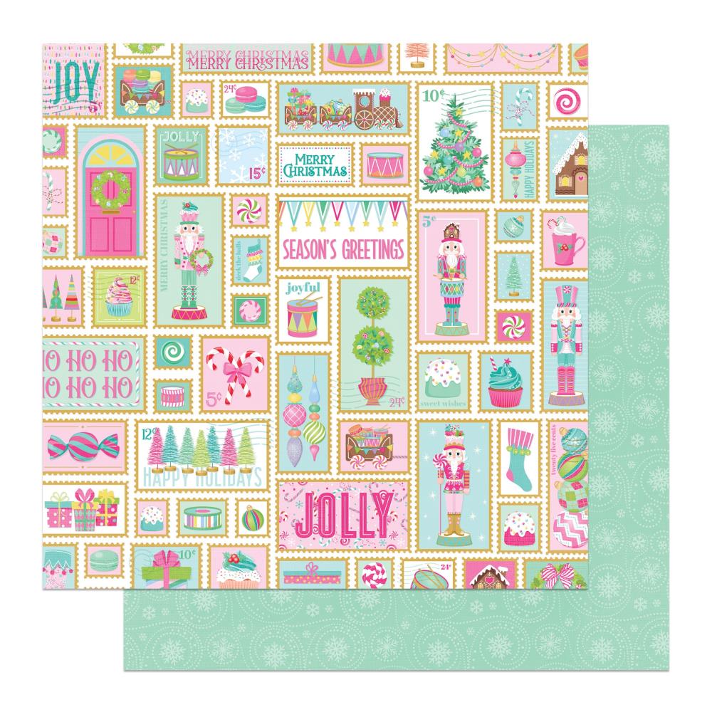 Photoplay Sugar Plum Christmas Holiday Mail 12X12 Paper