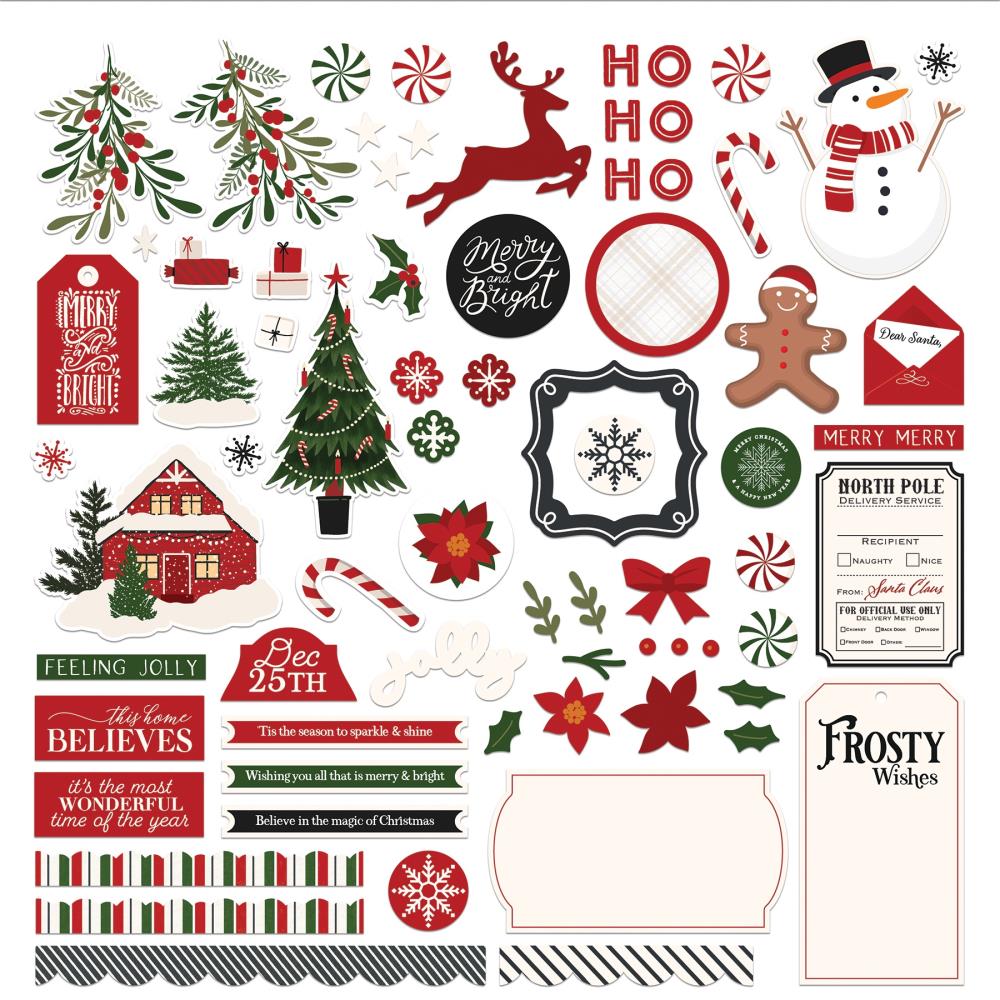 Photoplay Holly & Ivy Card Kit Stickers