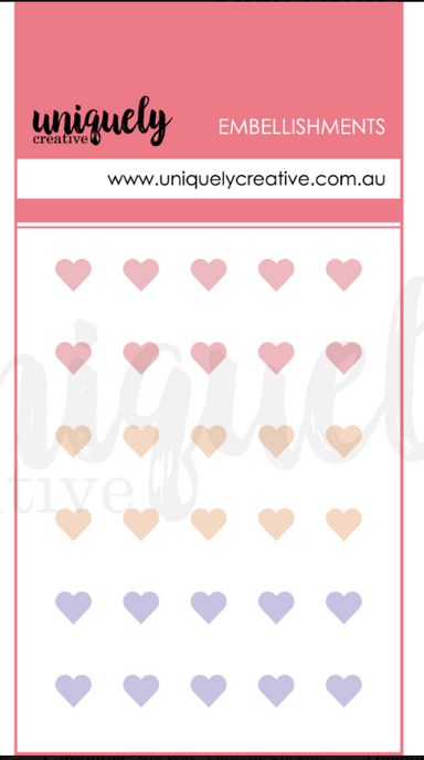 Uniquely Creative Dew Drop Heart Stickers - Romantic