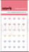 Uniquely Creative Dew Drop Heart Stickers - Romantic