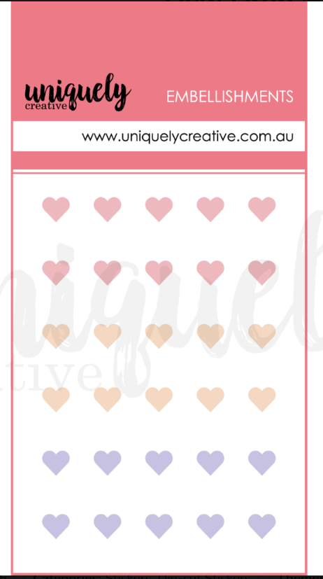 Uniquely Creative Dew Drop Heart Stickers - Romantic