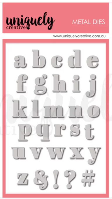 Uniquely Creative Serif Lowercase Alpha Die