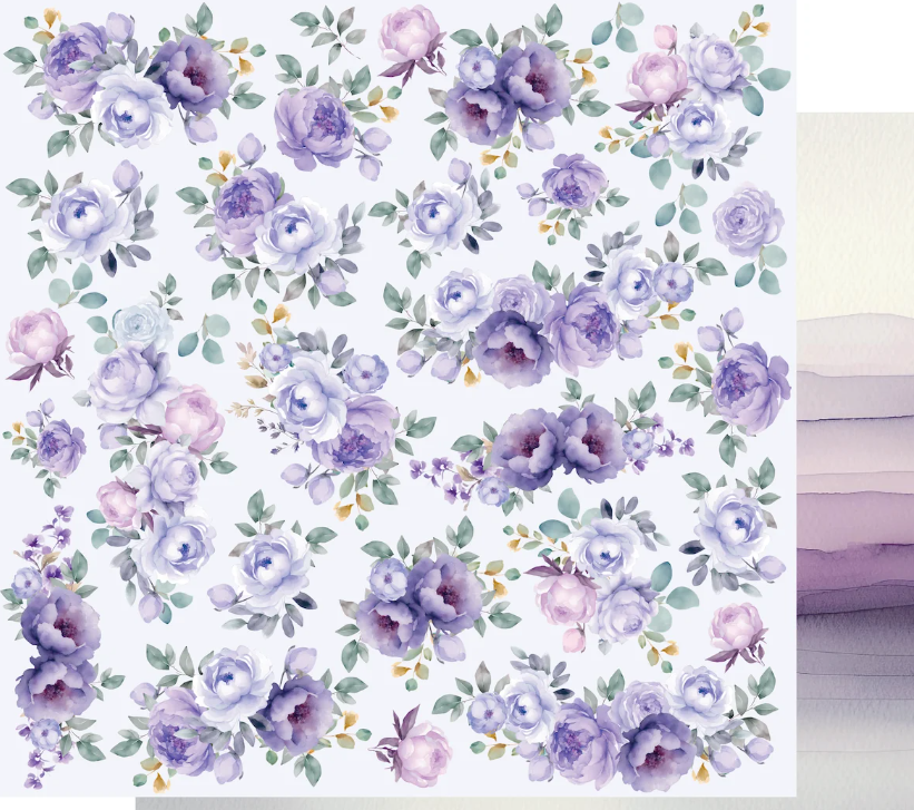 Uniquely Creative Ultraviolet Delight Lavender Breeze 12X12 Paper