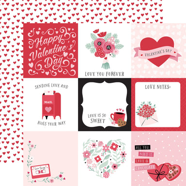 Echo Park Valentine's Day 4X4 Journaling Cards