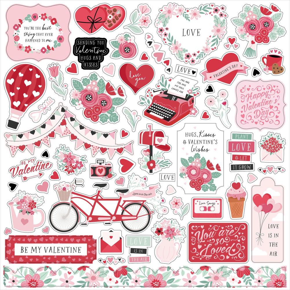 Echo Park Valentine's Day Sticker Sheet