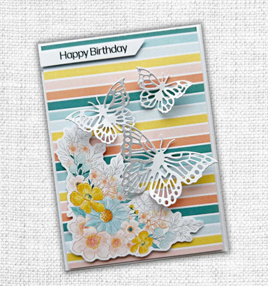 Paper Rose Alora Layered Butterfly Trio Die