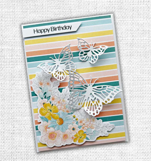 Paper Rose Alora Layered Butterfly Trio Die