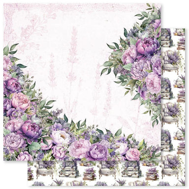 Paper Rose Lavender & Roses B 12X12 Paper