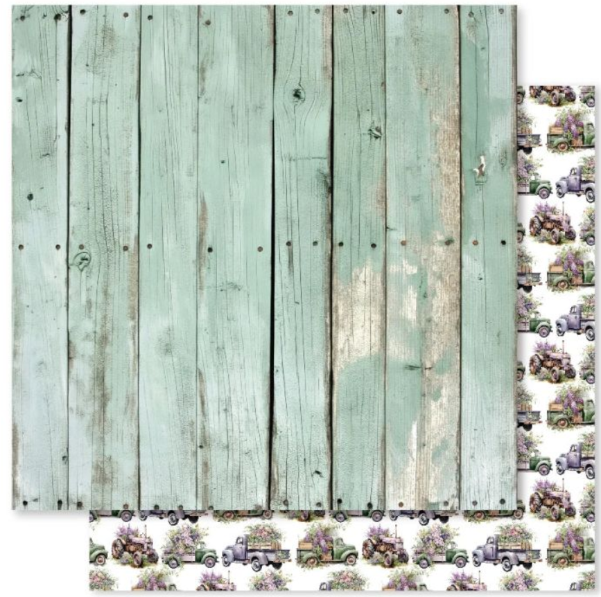 Paper Rose Lavender & Roses D 12X12 Paper