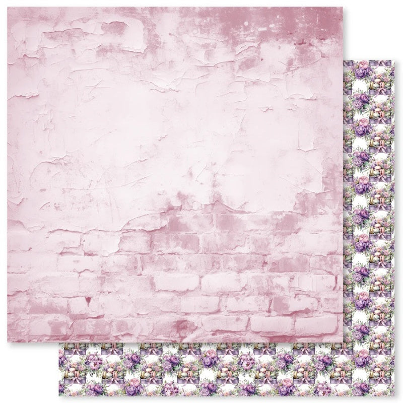 Paper Rose Lavender & Roses F 12X12 Paper