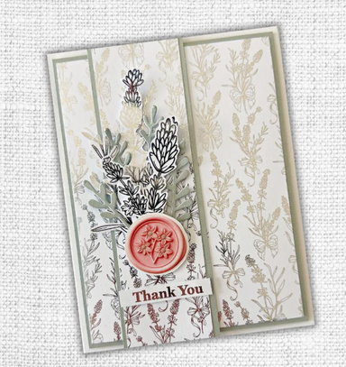 Paper Rose Lavender & Roses 6X6 Deluxe Paper Collection Silver Foil