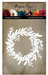 Paper Rose Floral Holly Christmas Wreath Die