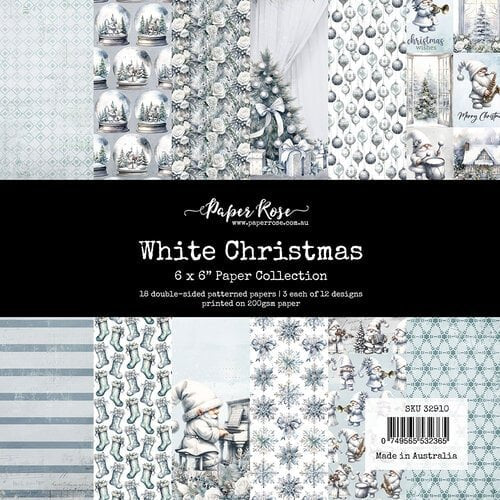 Paper Rose White Christmas 6X6 Paper Collection