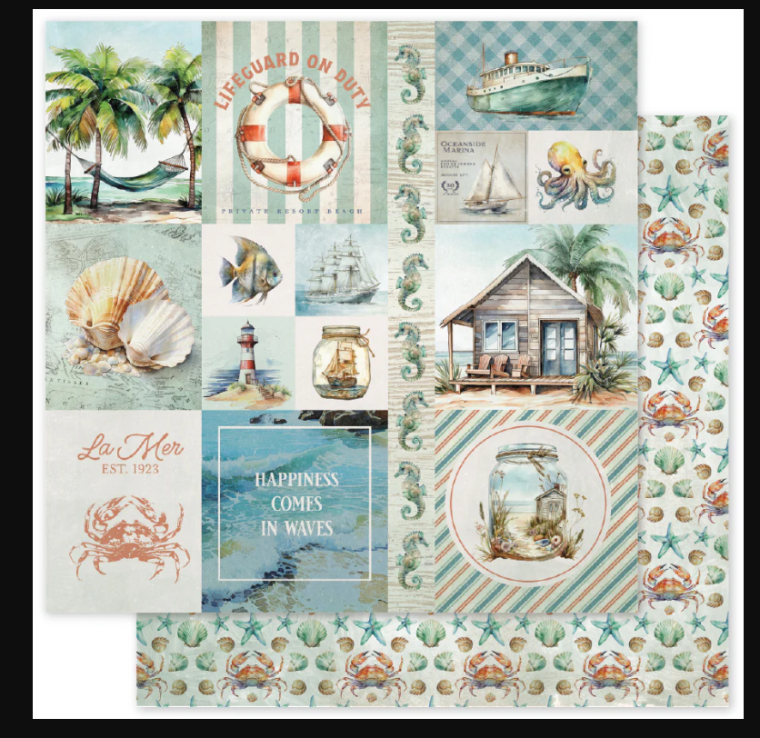 Paper Rose Seaside Memories A 12X12 Paper