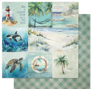 Paper Rose Seaside Memories Basics A 12X12 Paper