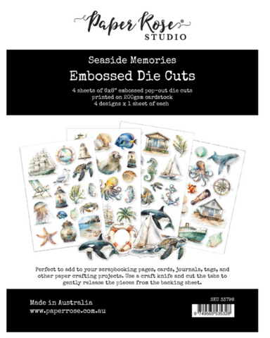 Paper Rose Seaside Memories Embossed Die Cuts