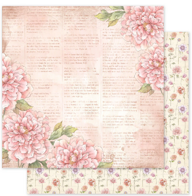 Paper Rose Words of Wisdom B 12X12 Paper