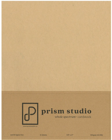 Prism Studio Kraft 8.5x11 Cardstock (10 Sheets)