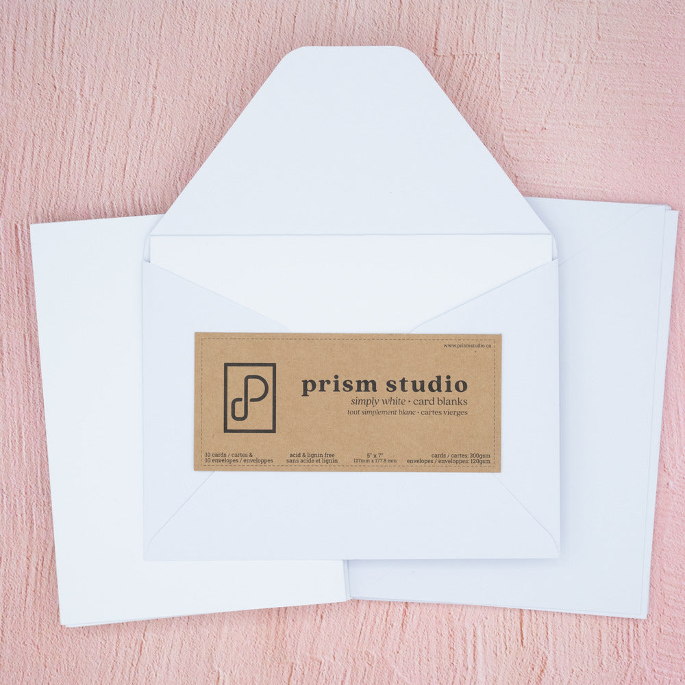 Prism Studio 5X7 Card Blanks and Envelopes