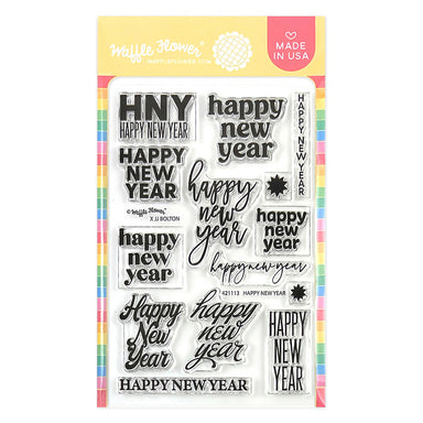 Waffle Flower Happy New Year Sentiments Stamps