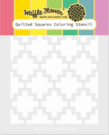 Waffle Flower Quilted Squares Stencil