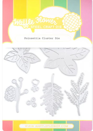 Waffle Flower Poinsettia Cluster Die