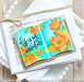 Waffle Flower Open Book Floral Stencil