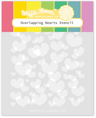 Waffle Flower Overlapping Hearts Stencils