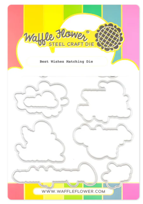 Waffle Flower Best Wishes Matching Die