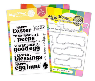 Waffle Flower Eggs Hunt Sentiments Combo
