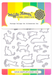 Waffle Flower Postage Collage Cat Silhouette Die