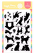 Waffle Flower Postage Collage Dog Silhouettes Clear Stamp