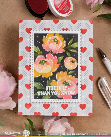 Waffle Flower Dashed Latticee Texture Die