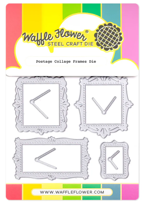 Waffle Flower Postage Collage Frames Die