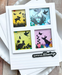 Waffle Flower Postage Collage Spring Silhouettes Clear Stamp