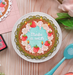 Waffle Flower Cake Focal Die-n-stencil