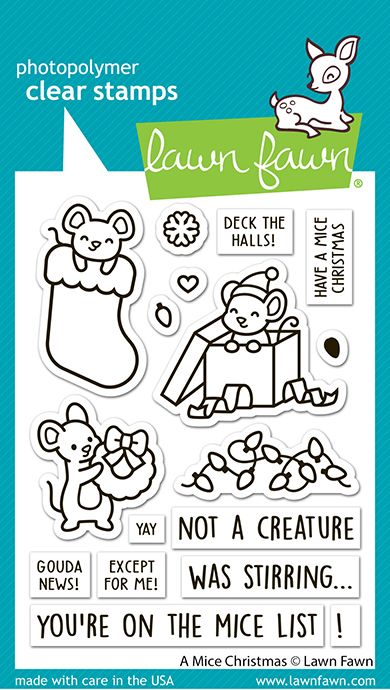 Lawn Fawn A Mice Christmas Clear Stamp