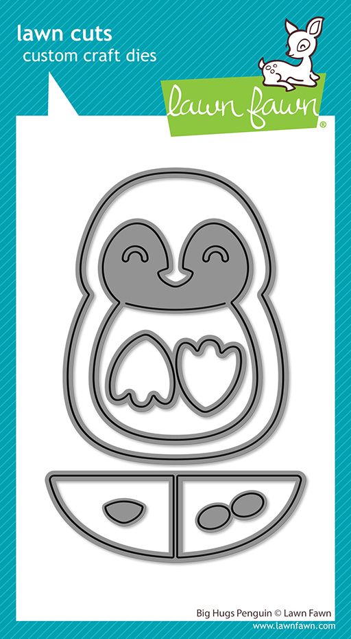 Lawn Fawn Big Hugs Penguin Die