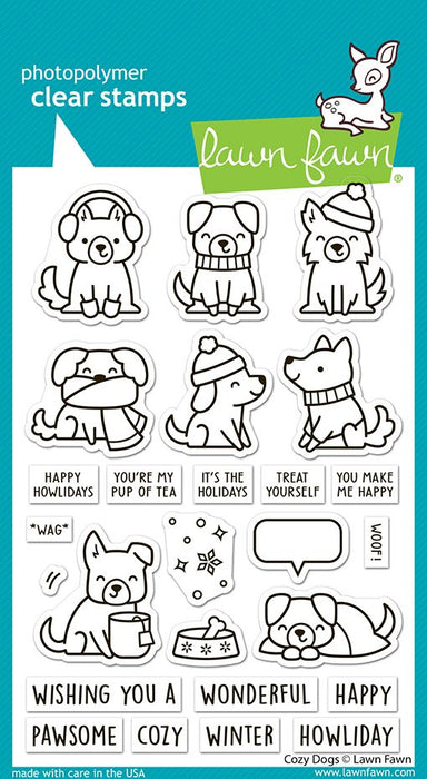 Lawn Fawn Cozy Dogs Clear Stamp Set