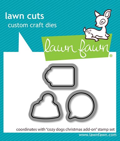 Lawn Fawn Cozy Dogs Christmas Add On Dies