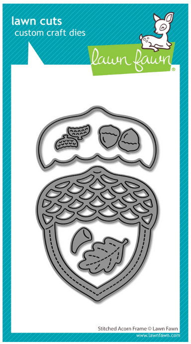 Lawn Fawn Stitched Acorn Frame Die