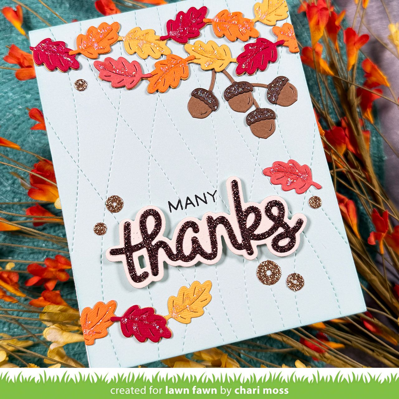 Lawn Fawn Scripty Thanks Outline Die