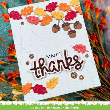 Lawn Fawn Scripty Thanks Outline Die