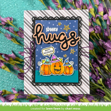 Lawn Fawn Scripty Hugs Outline Add On Die