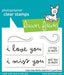 Lawn Fawn I Like Cute Moths Add On Stamp