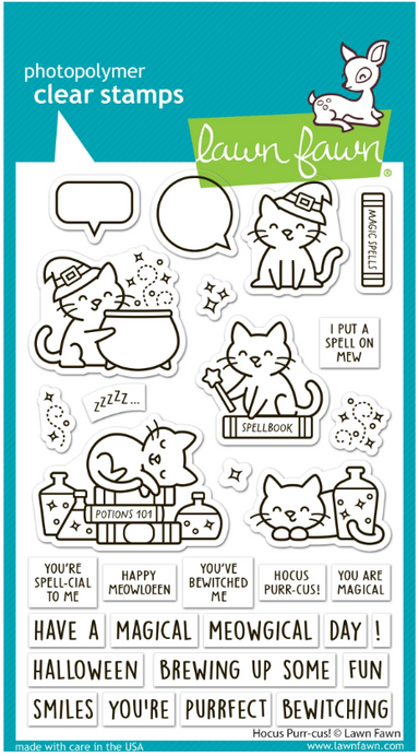 Lawn Fawn Hocus Purr-cus! Clear Stamp