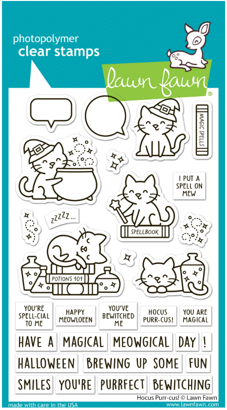 Lawn Fawn Hocus Purr-cus! Clear Stamp