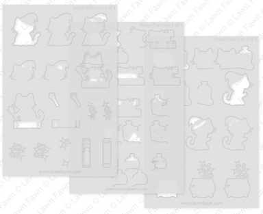 Lawn Fawn Hocus Purr-cus! Coloring Stencils