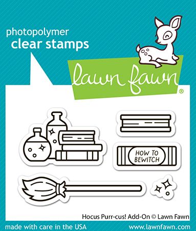 Lawn Fawn Hocus Purr-cus! Add On Stamp